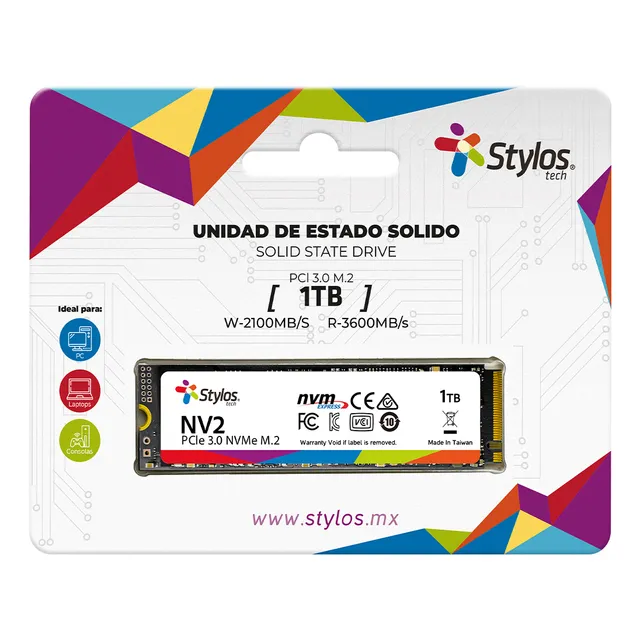 SSD Interno Stylos Tech 1TB Plateado