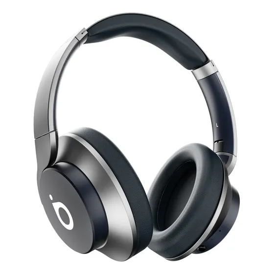 Fone De Ouvido Sem Fio Bluetooth 5.4 Anc Redução De Ruído Ativo, Headset Bluetooth Corrida Regulável, Fone De Ouvido Headphone Basike Ba-fon167, 80 Horas De Duração