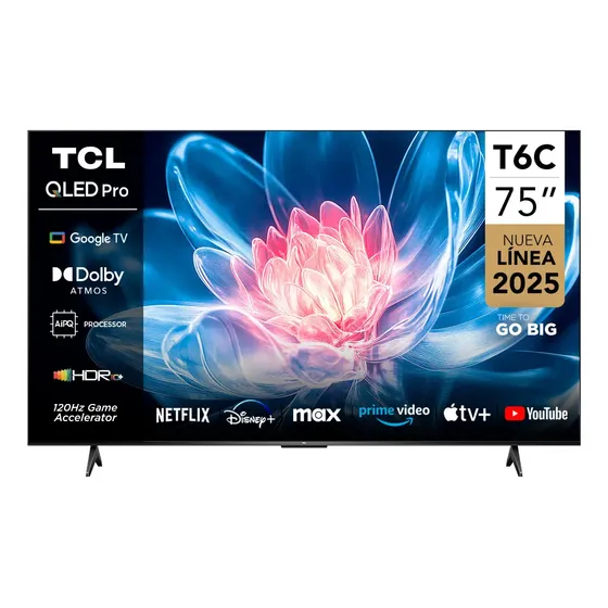 Smart Tv 75 Tcl 4k Uhd Qled 75t6c | Cuotas sin interés