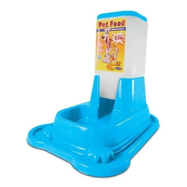 Dispensador Alimentos Pet Food 2,5kg Anti Hormigas Celeste
