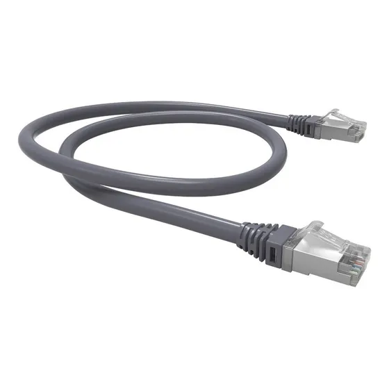 Patch Cord Gigalan Cat6a 3,0m Blindado Cor Cinza Furukawa