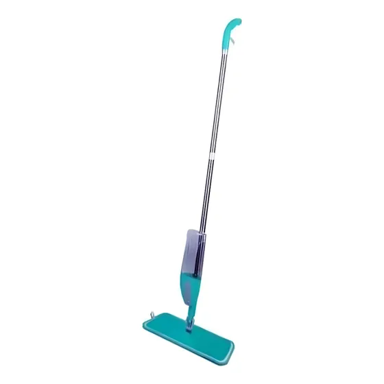 Mop Spray Rodo Vassoura Magica Limpeza Esfregão 123util Top Cor Azul-celeste