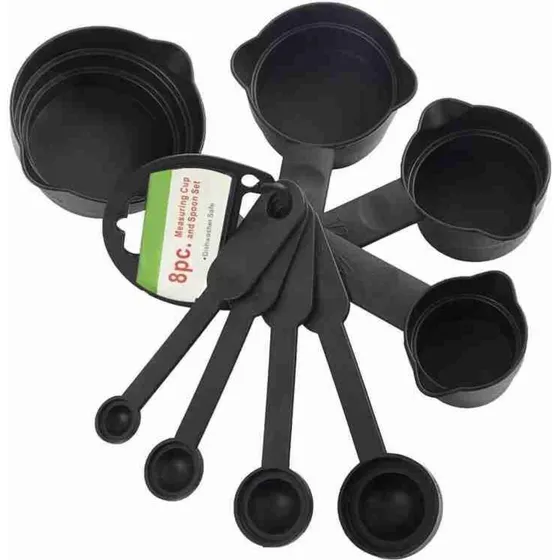 Set De Tazas Y Cucharas Medidoras 8pcs. Reposteria Cocina