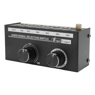 Conmutador De Sonido Con Control De Volumen, 6 Vías, 6 Entra Conmutador De Sonido Con Control De Volumen, 6 Vías, 6 Entra