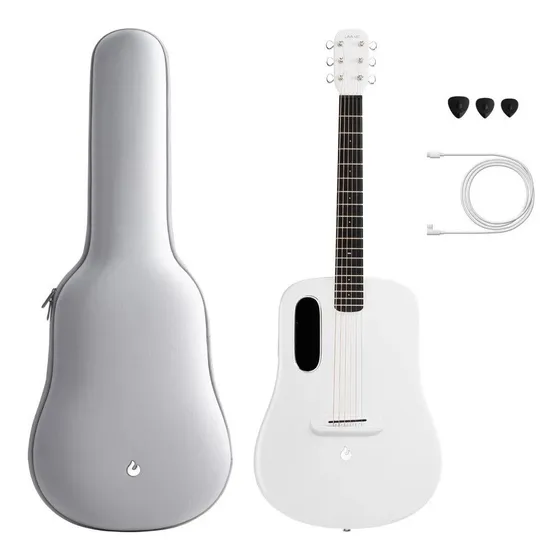 Violão Lava Me 3 - 38 Fibra De Carbono Com Space Bag Touch Cor White 38