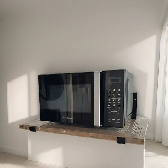 Estante Industrial Microondas Repisa Madera 60x40