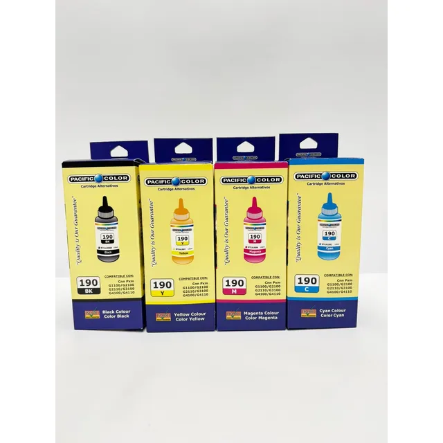 Tinta Pacific Color Gi-190 135 Ml Pack X 4 Cannon