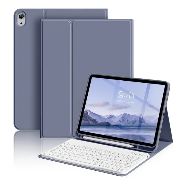 Funda Para iPad Gen 10+teclado Tpu Violeta