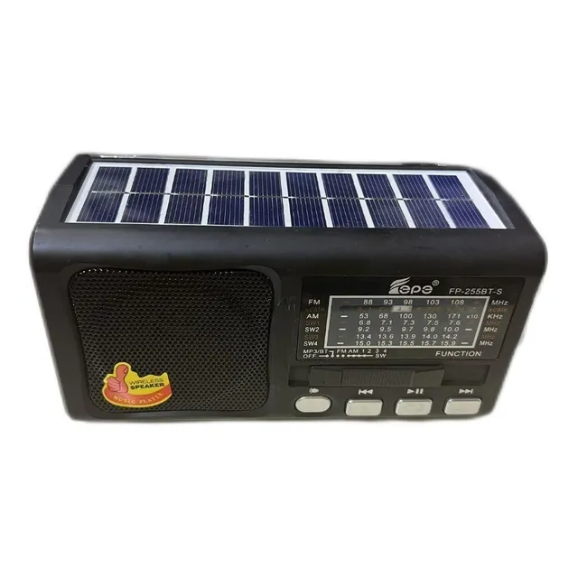 Radio Solar Bluetooth Linterna , Usb, Radio, Carga Automatic