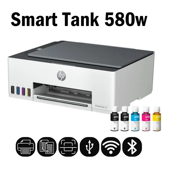 Impresora Hp 580, Multifuncional, Tanque De Tinta Continua
