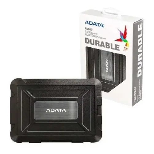 Enclosure Case Adata Ed600 Antigolpes 2.5inc Ssd/hdd Usb 3.2 Negro