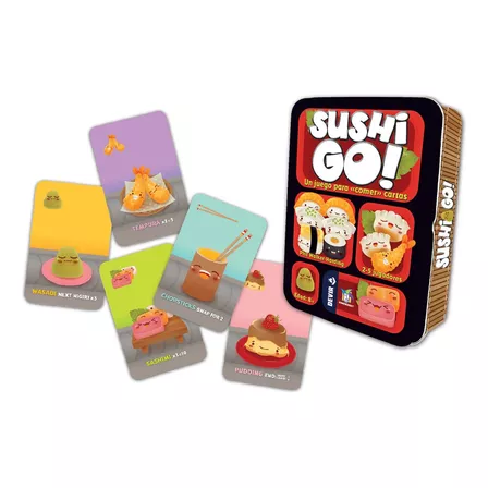Sushi Go! Juego De Mesa Cartas Lata Metalica Español Devir