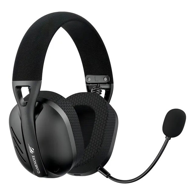 Havit Fone De Ouvido Headset Gamer Fuxi-h3 Quad-mode (com Fio E Sem Fio, Wireless 2,4ghz, Bluetooth, Cabo Usb-c, Cabo Auxiliar 3.5mm). Surround, Baixa Latência - Preto