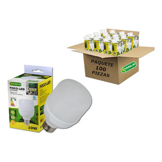 Foco Led 10w/40w Ahorrador Blanco Frio 800lm 100 Piezas Caja Foco Led 10w/40w Ahorrador Blanco Frio 800lm 100 Piezas Caja