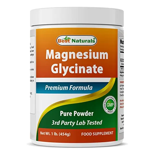 Polvo De Glicinato De Magnesio Best Naturals 454 G