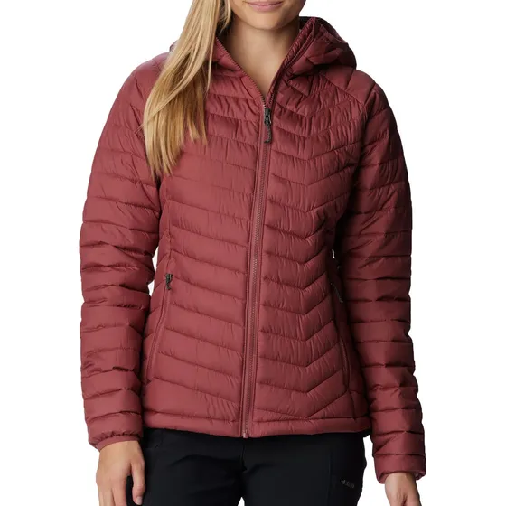 Campera Columbia Outdoor Mujer Powder Lite Cap M Bordo Cli