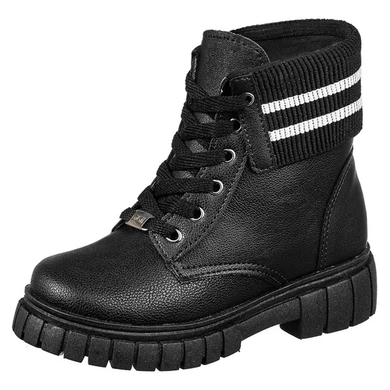 Bota Infantil Menina Cano Baixo Elástico Confort Tratorado