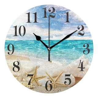 Reloj Vintage De Playa Con Diseño De Estrella De Mar De 25 C Reloj Vintage De Playa Con Diseño De Estrella De Mar De 25 C