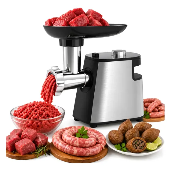 Moedor De Carne Elétrico Linguiça Kibe Hambúrguer Completo