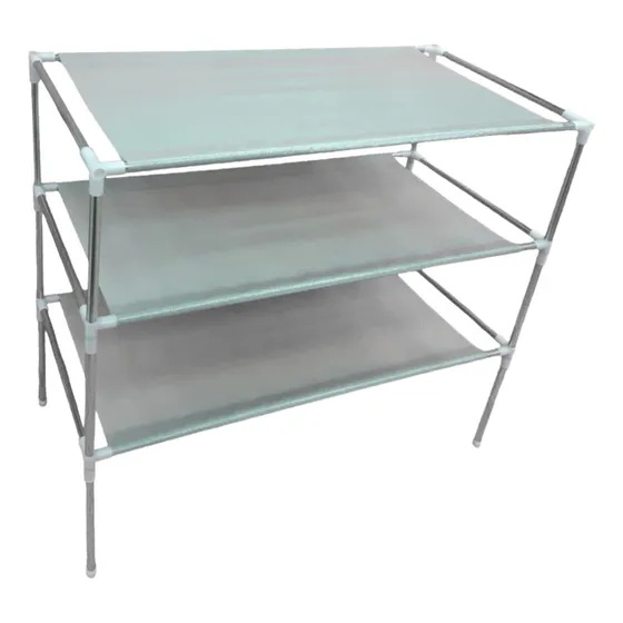 Zapatera Organizador De Aluminio De 3 Niveles 