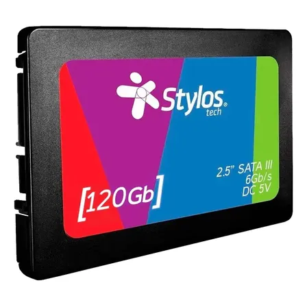 Disco Sólido Ssd Interno Stylos Stmssd1b 120gb Color Negro