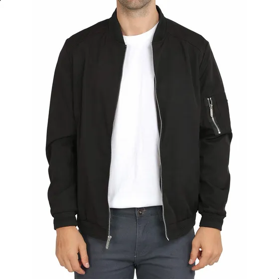 Chaqueta Bomber Casual Ligera Hombre Chaqueta De Vuelo Bomber Chaqueta Hombre Premium Excelente Calidad Camisetas De Béisbol De Moda Corte Entallado
