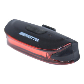Luz P/ Bicicleta Trasera Benotto Usb Recargable 3 Funciones Color Negro Luz P/ Bicicleta Trasera Benotto Usb Recargable 3 Funciones Color Negro