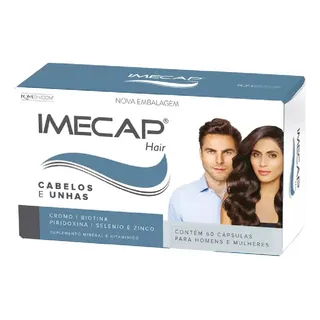 Imecap Hair 60 CĂĄpsulas 1 Caixas Original Imecap Hair 60 CĂĄpsulas 1 Caixas Original