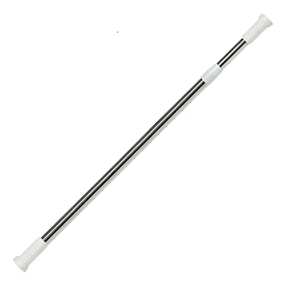 Varão Bastão Extensível Para Cortina Box Banheiro 1.10 A 2m Cor Branco Top Rio