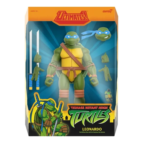 Figura Super7 Leonardo Tortugas Ninja Original