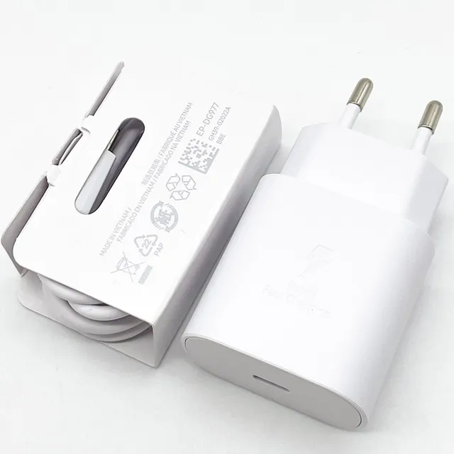 Cargador 25w Super Carga Rápida Para Samsung Tipo C A C