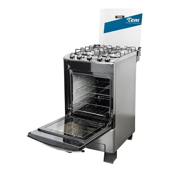 Cocina Super Gas 4 H Encendido Luz Parrilla Autodeslizante