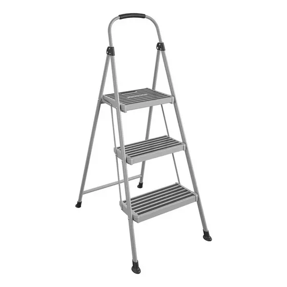Escalera Plegable Cosco Acero Con 3 Peldaños Antiderrapante