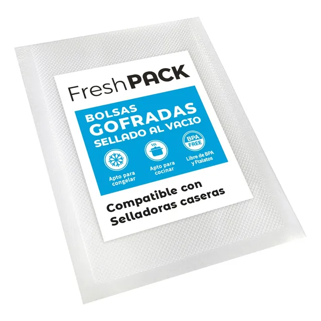 Bolsas Gofradas Para Sellar Al Vacío 19x24 Cm 100 Und