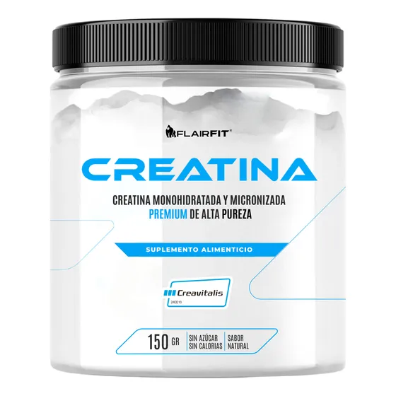 Flairfit® Creatina Premium Creavitalis® Monohidratada Y Micro 150gr Sabor Sin Sabor