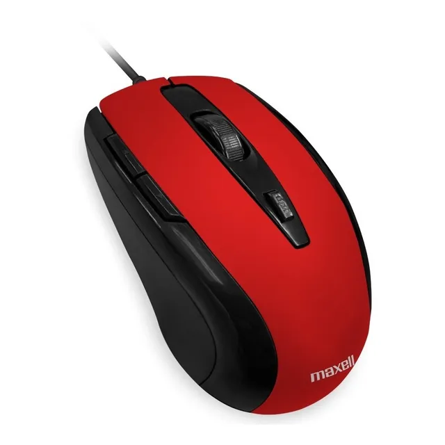 Mouse Optico Usb Maxell 1600 Dpi 5 Botones Para Mac Y Pc