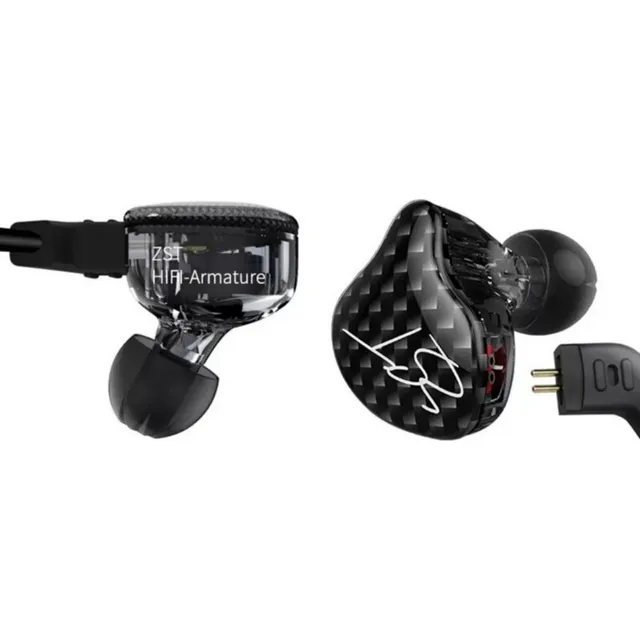Auriculares In-ear Kz Zst Without Mic Black