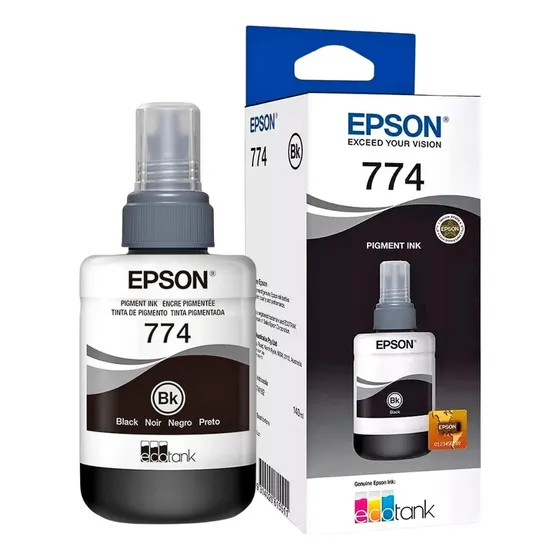 Refil De Tinta Epson T774120 140ml. Tinta Preto