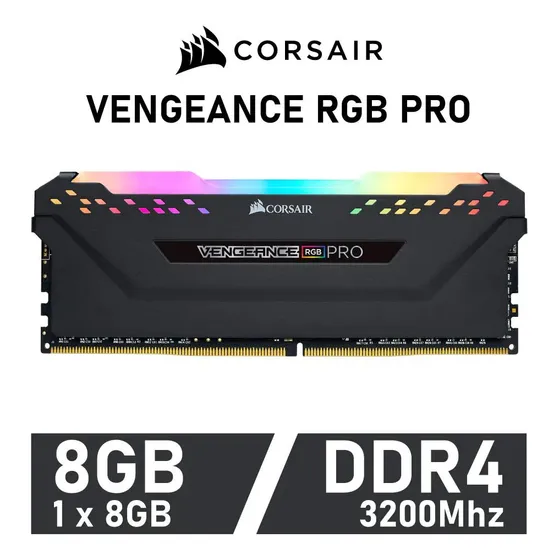 Memoria Vengeance Rgb Pro 8gb Ddr4 3200mhz Cue (1x8gb)