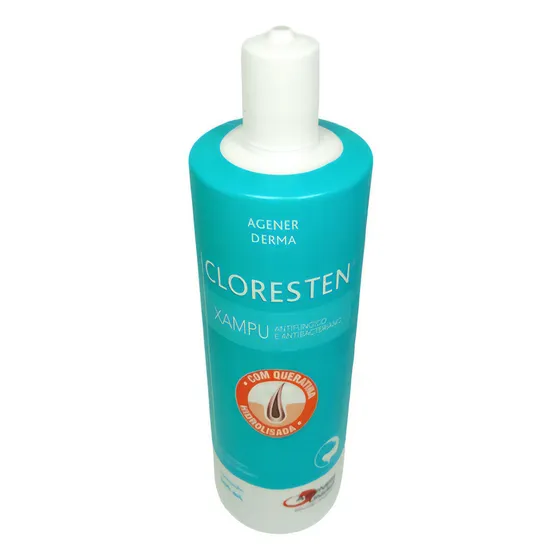 Cloresten Shampoo Antifúngico E Antibacteriano De 500ml Fragrância Neutra