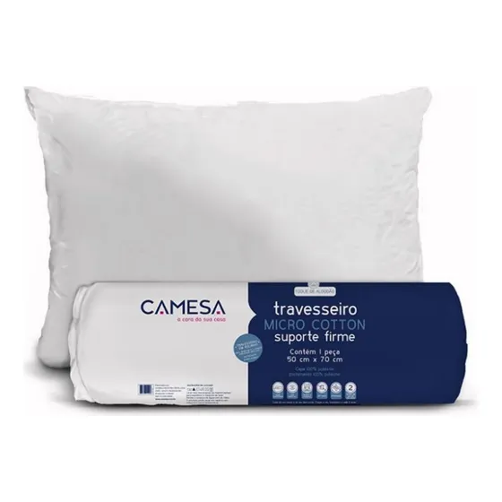 Travesseiro 50x70 Firme Macio Antialérgico Dorme  Bruço Lado
