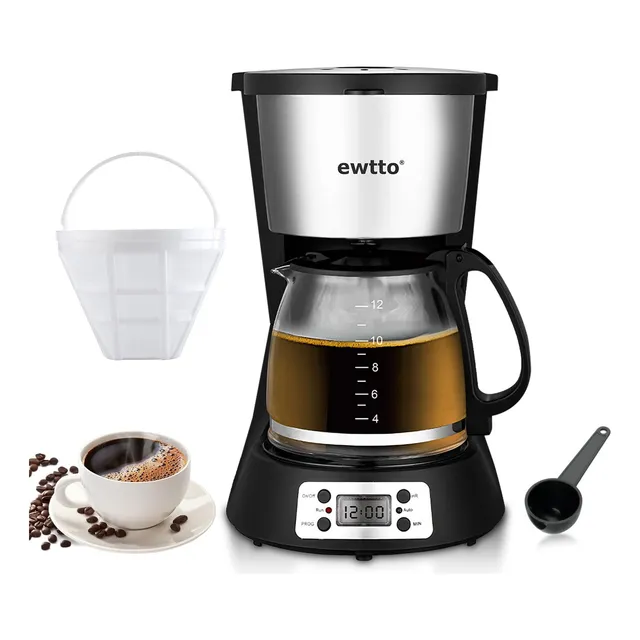 Cafetera De Goteo 12 Tazas Programable Goteo 1000w Semi Auto
