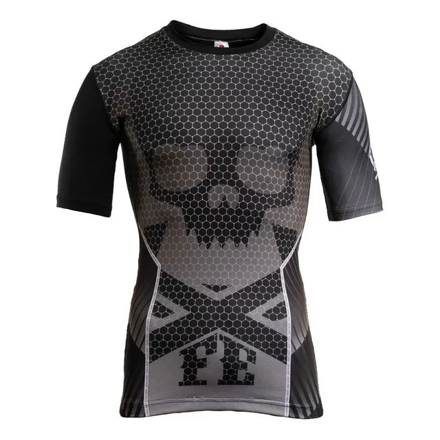 Lycra Blessed Manga Corta Submission Bjj Kick Thai Nogi Mma