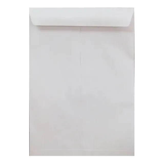 50 Sobres Blancos Autocierre Rapido Tamaño A4 23x32,5cm 