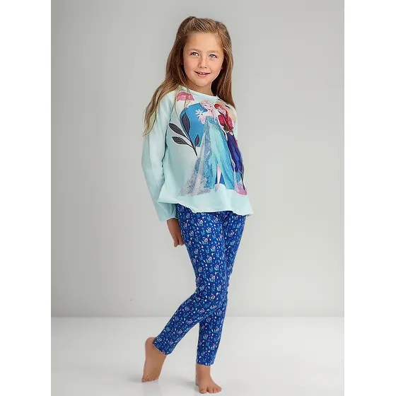 Pijama Frozen Caffarena Algodón Talla 8 Color Azul 30843