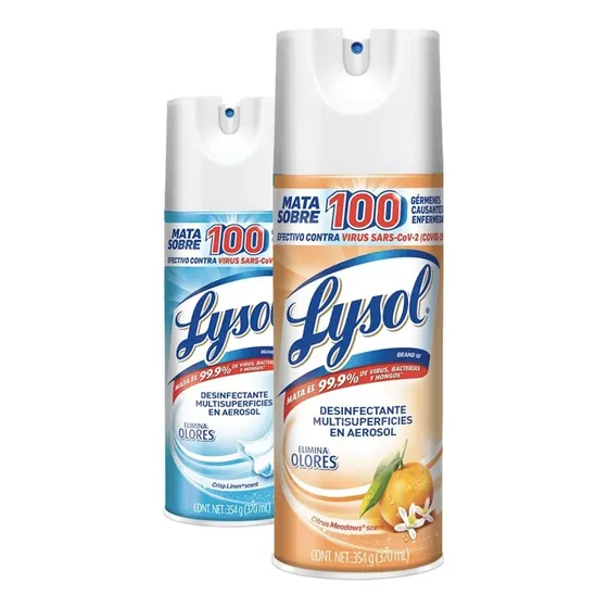 Lysol Desinfectante En Aerosol 370 Ml - Variedades