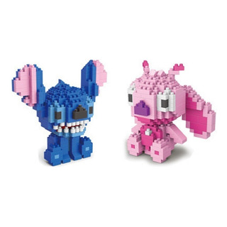 Stitch & Ángel (stitch Pink) - Lilo Y Stitch - Mini Blocks Stitch & Ángel (stitch Pink) - Lilo Y Stitch - Mini Blocks