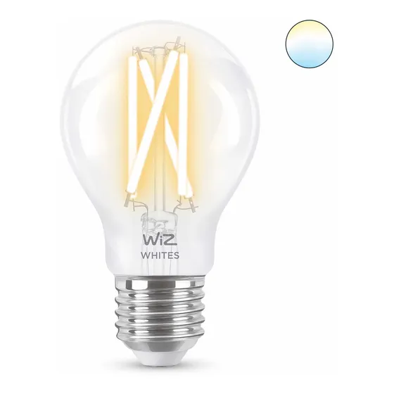 Wiz Filamento Transparente A60 Cálido/frio E27 Wifi Matter