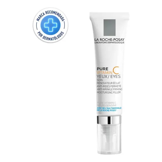 Contorno De Ojos Anti-arrugas Pure Vitamin C La Roche-posay Momento De Aplicación Día/noche Tipo De Piel Sensible
