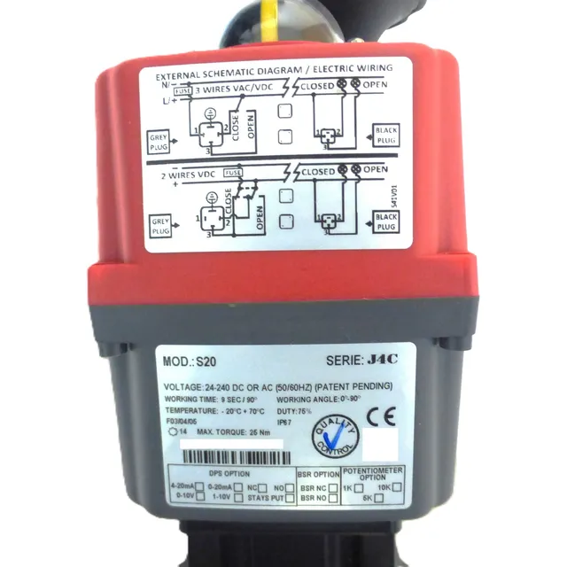 Actuador Electrico Jjbcn J4c Modelo S20 (diam. 40 Mm)